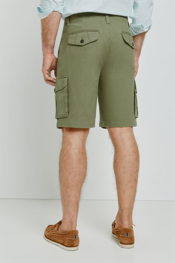 Milano Bermuda cargo Kaki Oscuro