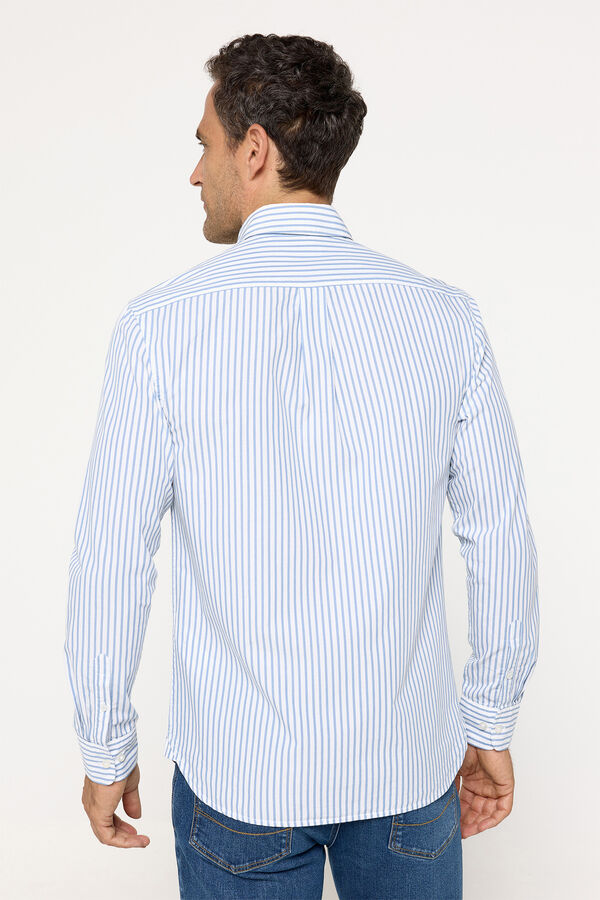Pedro del Hierro Camisa Popel&iacute;n PdH Rayas Azul
