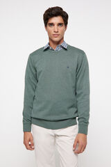 Pedro del Hierro Jersey b&aacute;sico algod&oacute;n PDH Verde