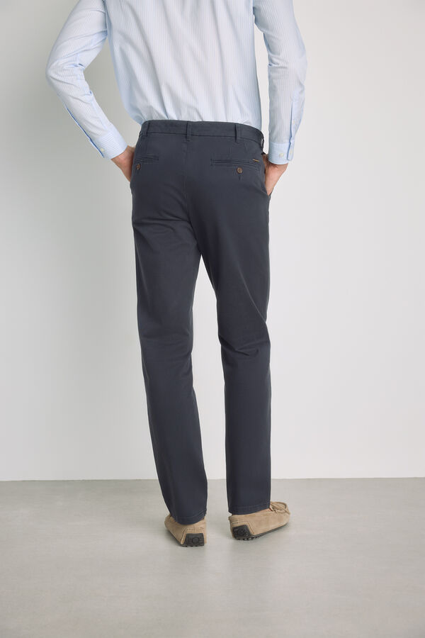 Pedro del Hierro Pantal&oacute;n chino regular fit Navy