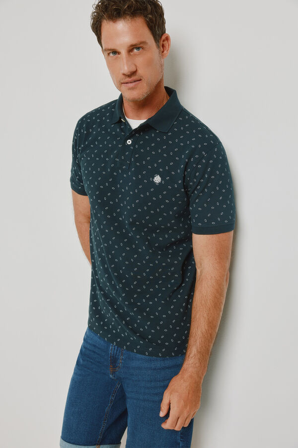 Springfield Polo de manga curta Azul