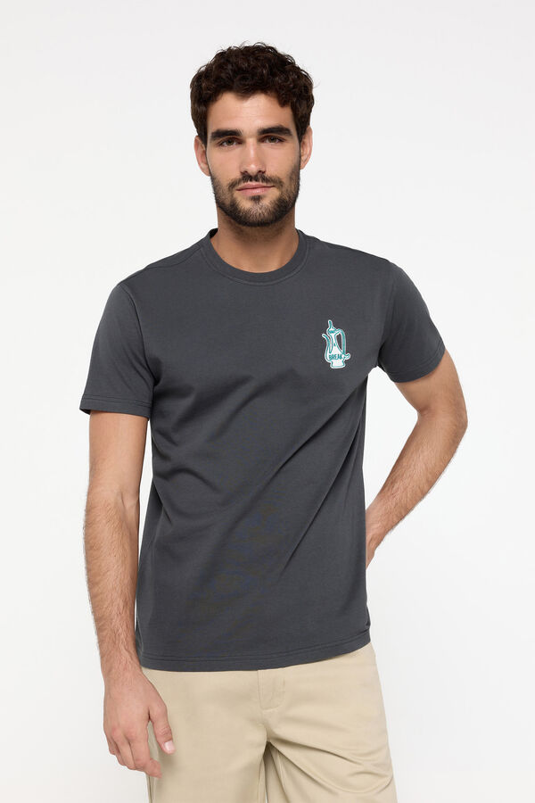 Milano Camiseta manga corta. 100% algod&oacute;n. Gris Claro