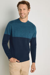 Springfield Jersey cuello caja Azul Oscuro