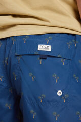 Milano Ba&ntilde;ador Estampado a Contraste Azul