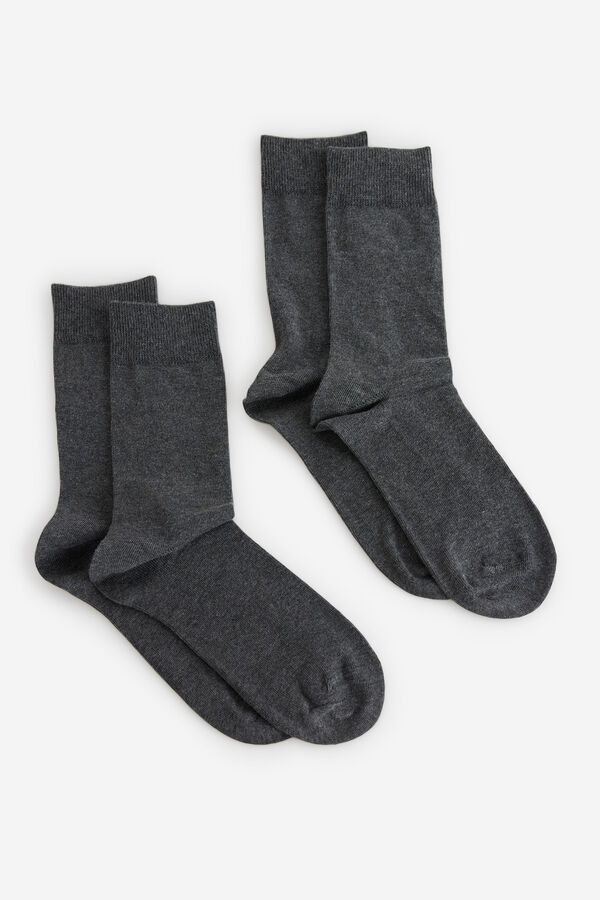 Milano Meias Básicas Cinzento oscuro