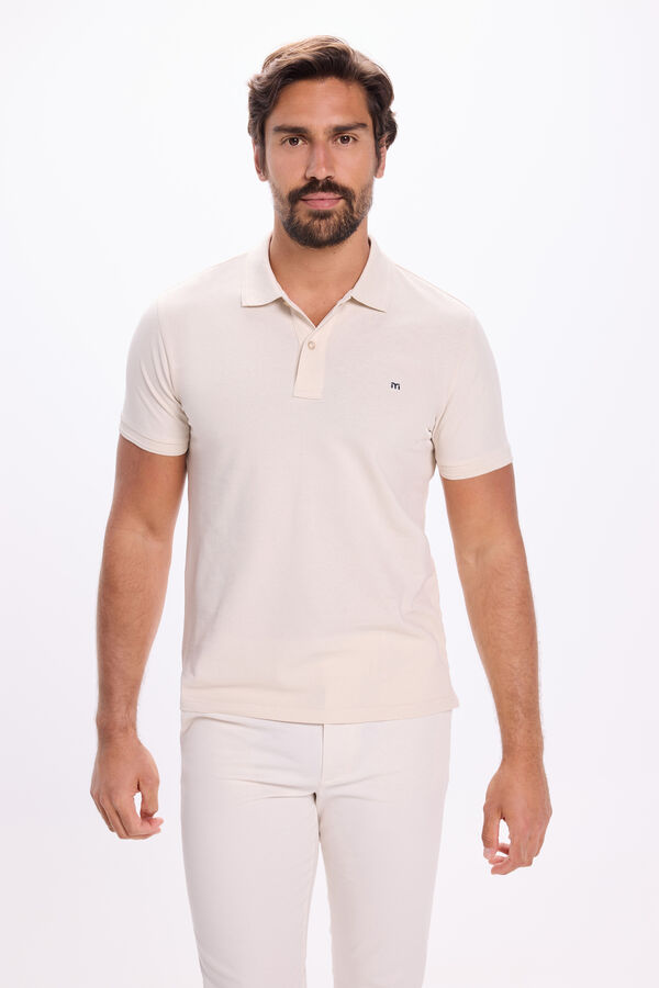 Milano Polo Básico Piqué Beige