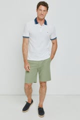 Milano Bermuda microestructura Kaki Claro