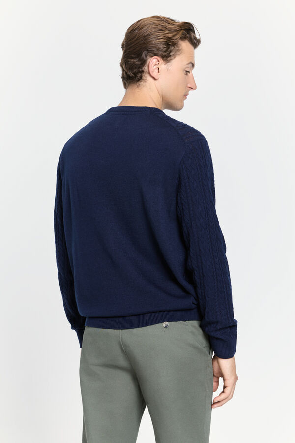 Milano Camisola Aranes com gola caixa Marinho