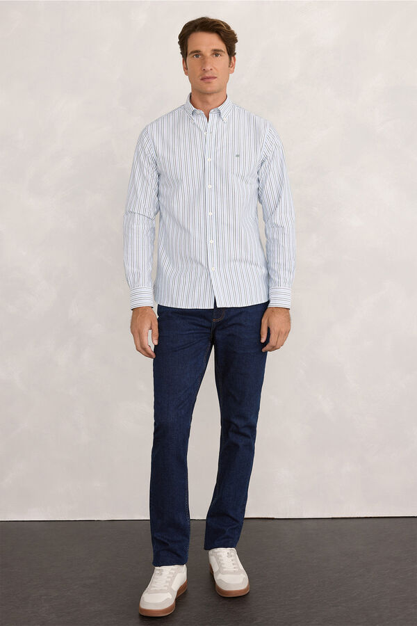 Pedro del Hierro Camisa Sport Rayas Botella