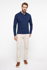 Milano Polo Manga Larga Navy