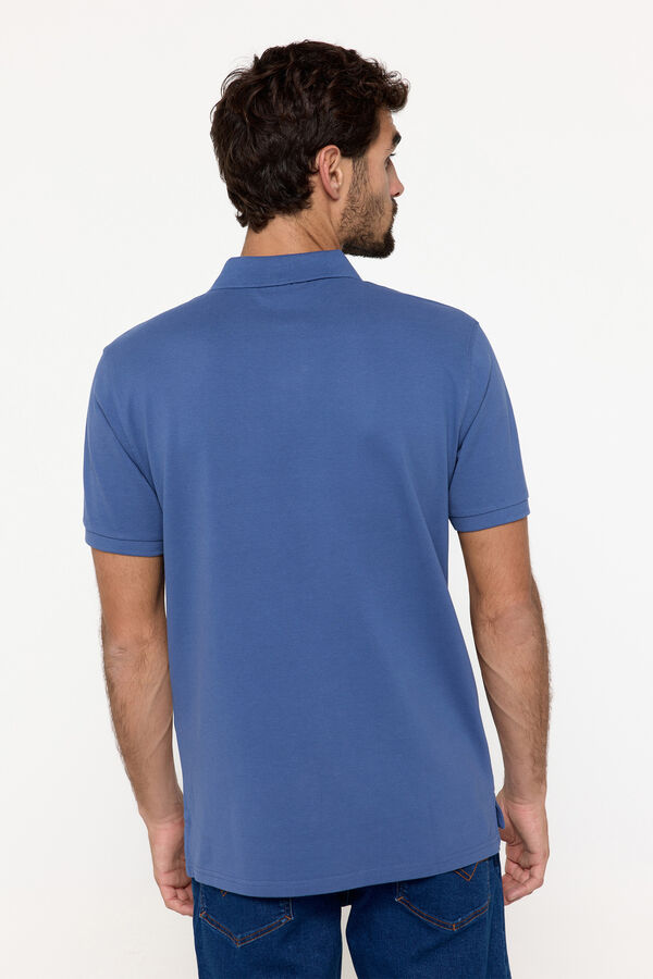 Fifty Outlet Polo piqué cortado y cosido Springfield Navy