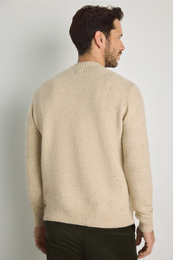Milano Jersey cuello caja Beige