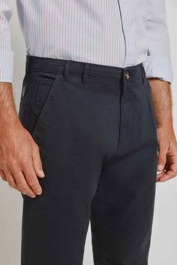 Springfield Cal&ccedil;as chino regular fit Marinho