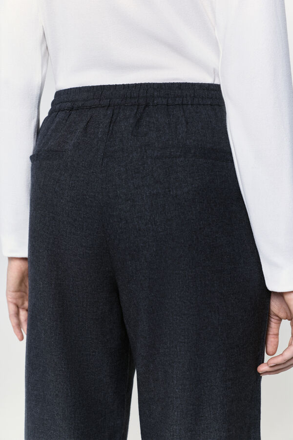 Milano Pantalón franela Negro