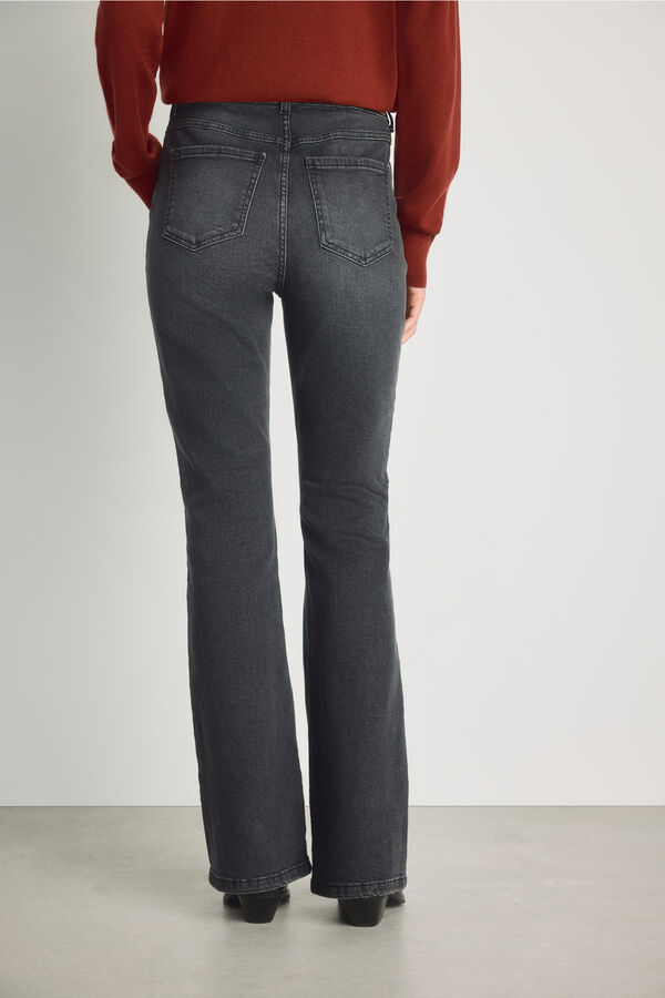 Milano Pantal&oacute;n denim flare Gris