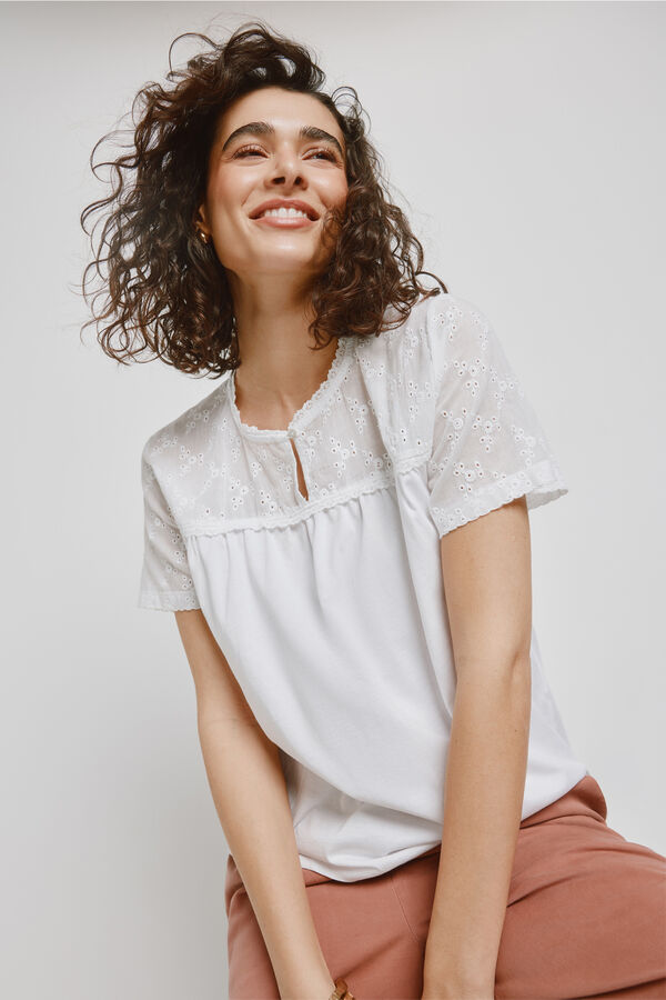 Milano T-shirt manga curta Branco