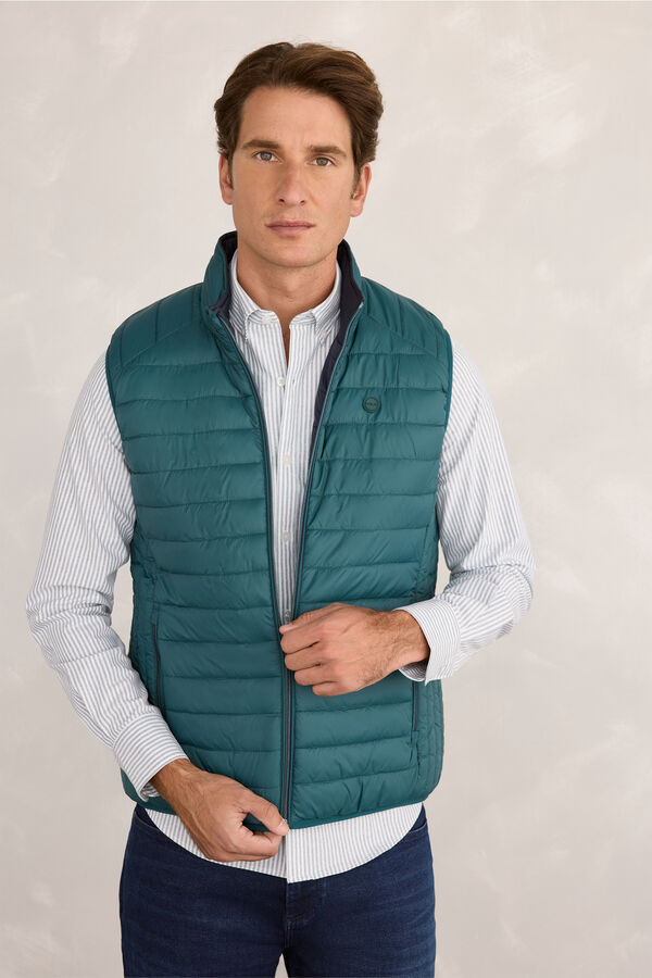 Milano Chaleco Reversible Azul turquesa