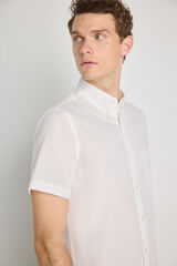Pedro del Hierro Camisa lisa de manga curta Branco
