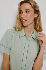 Milano Blusa de manga curta Azul