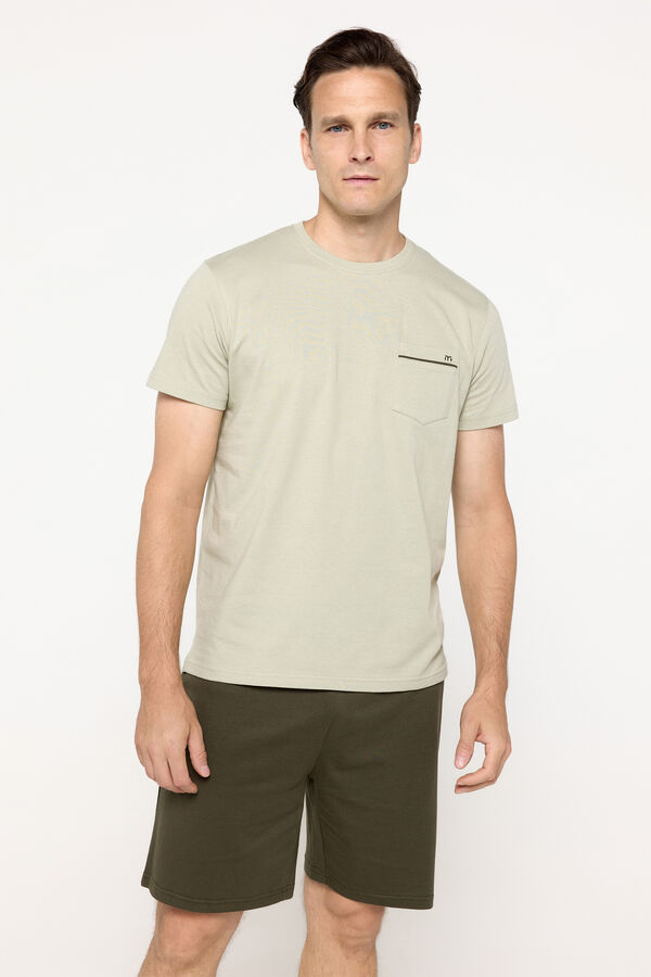 Milano Pijama corto algod&oacute;n Verde