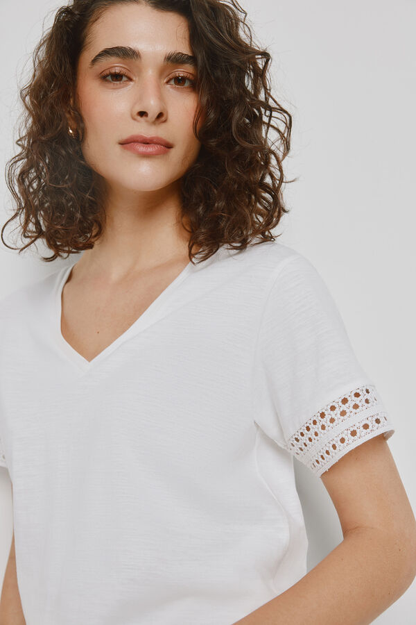 Milano T-shirt de manga curta Branco