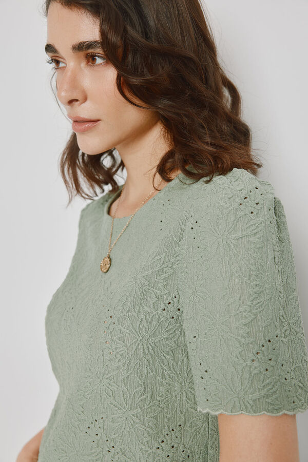 Milano T-shirt estampada de manga curta C&aacute;qui