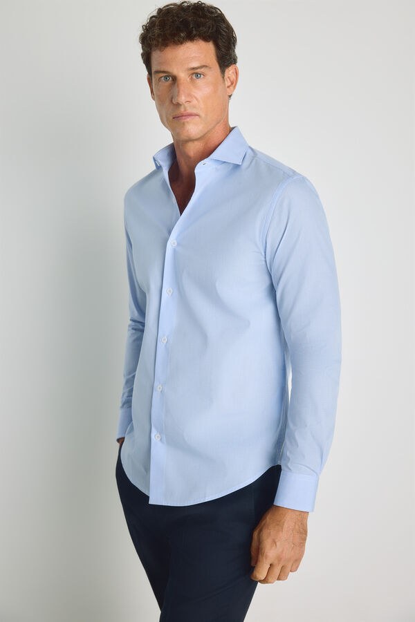 Milano Camisa de manga comprida Azul claro