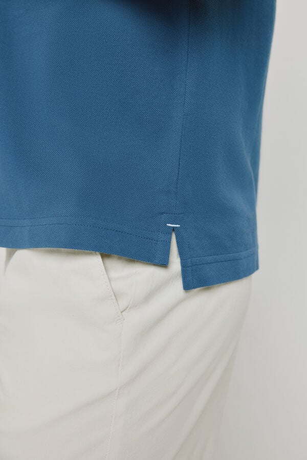 Pedro del Hierro Polo de manga curta Azul