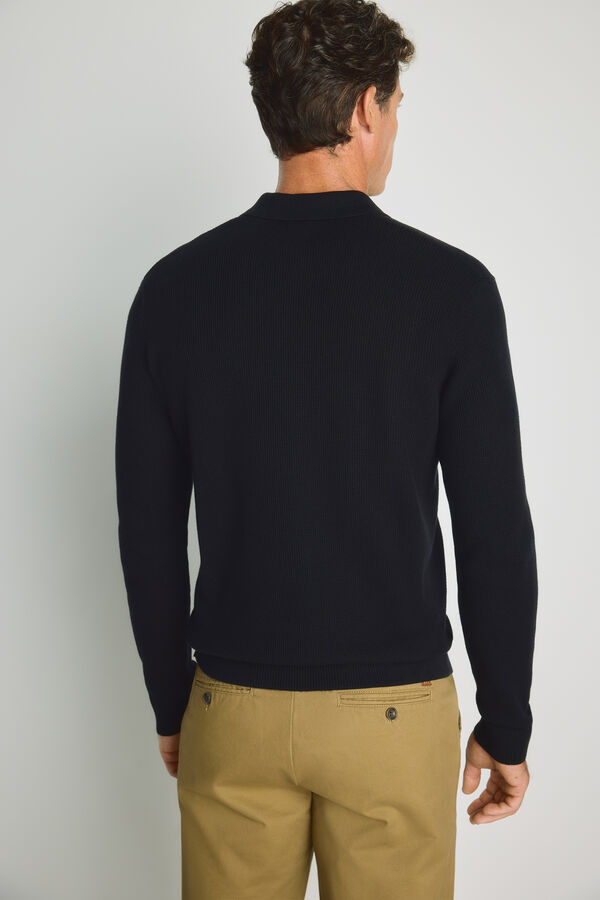 Milano Camisola gola polo Preto