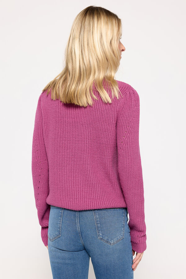 Milano Camisola gola cisne tato suave Rosa