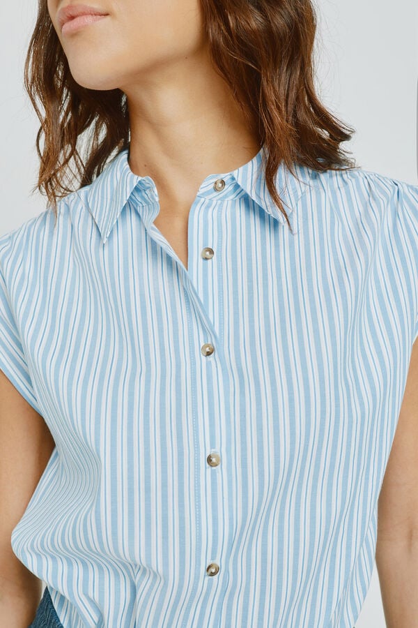 Milano Blusa de riscas Azul