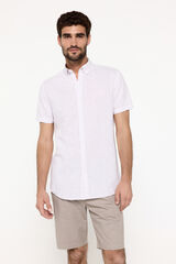 Fifty Outlet Camisa Lino Micro Pata de Gallo Morado/Lila