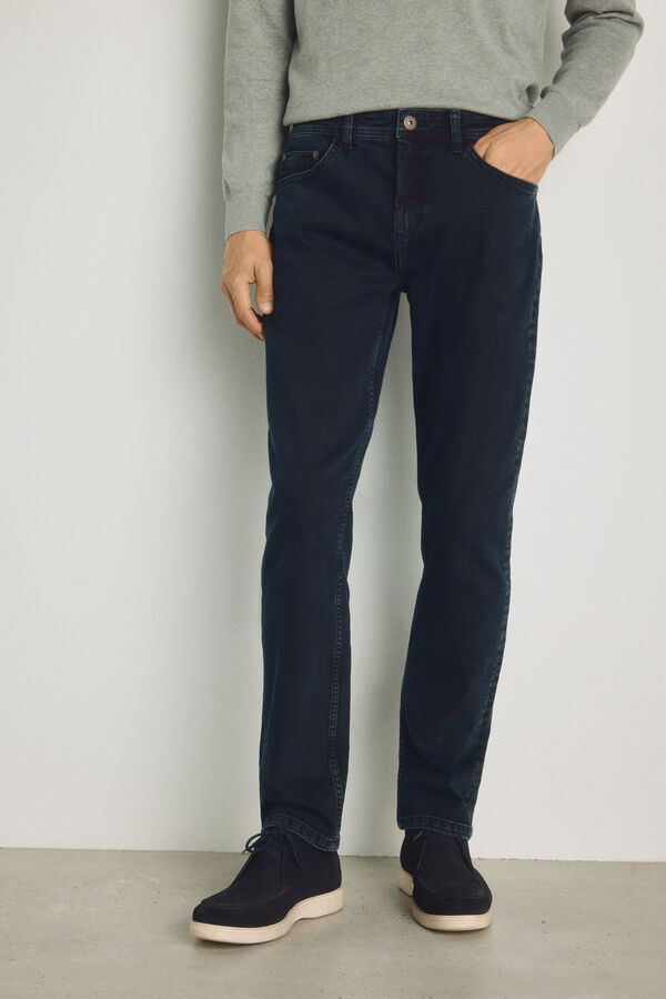 Pedro del Hierro Pantal&oacute;n vaquero regular fit Navy