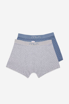 Fifty Outlet Pack boxers logo milano Gris