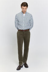 Milano Calças chino com ajuste confortável Cáqui escuro