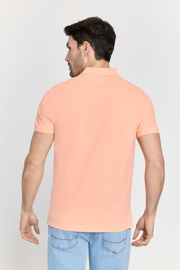 Pedro del Hierro Polo b&aacute;sico manga curta Laranja