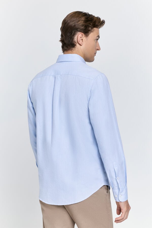 Milano Camisa twill relaxed fit Azul Claro