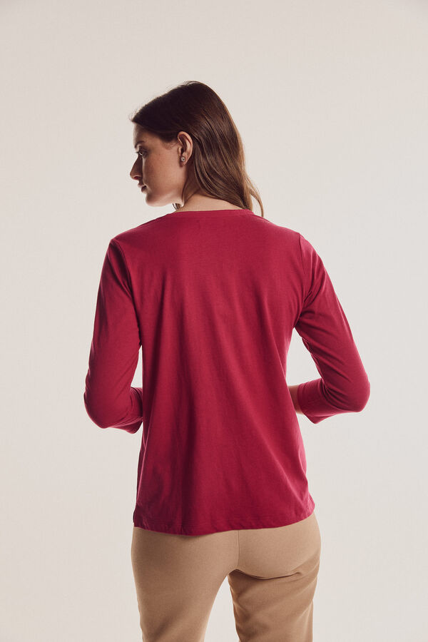Fifty Outlet BLUSA COMBINADA MALHA Coral