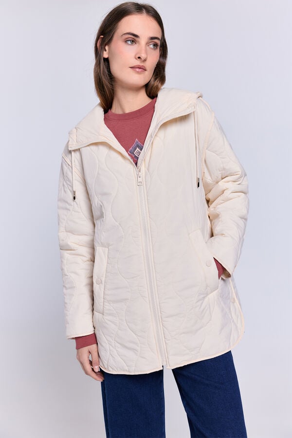 Milano Chaqueta acolchada  con capucha Beige