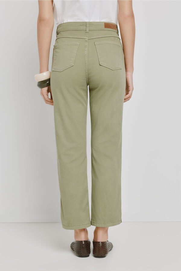 Milano Pantal&oacute;n denim color Kaki Claro