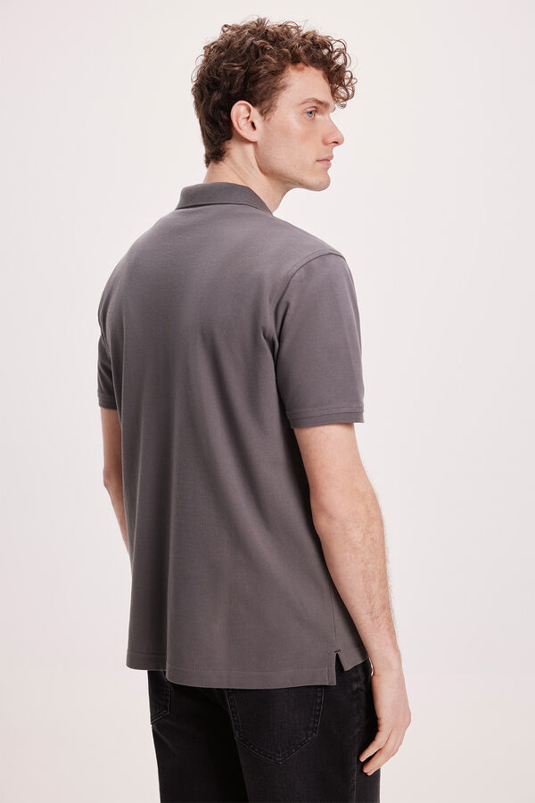 Pedro del Hierro Polo B&aacute;sico PDH Cinzento oscuro