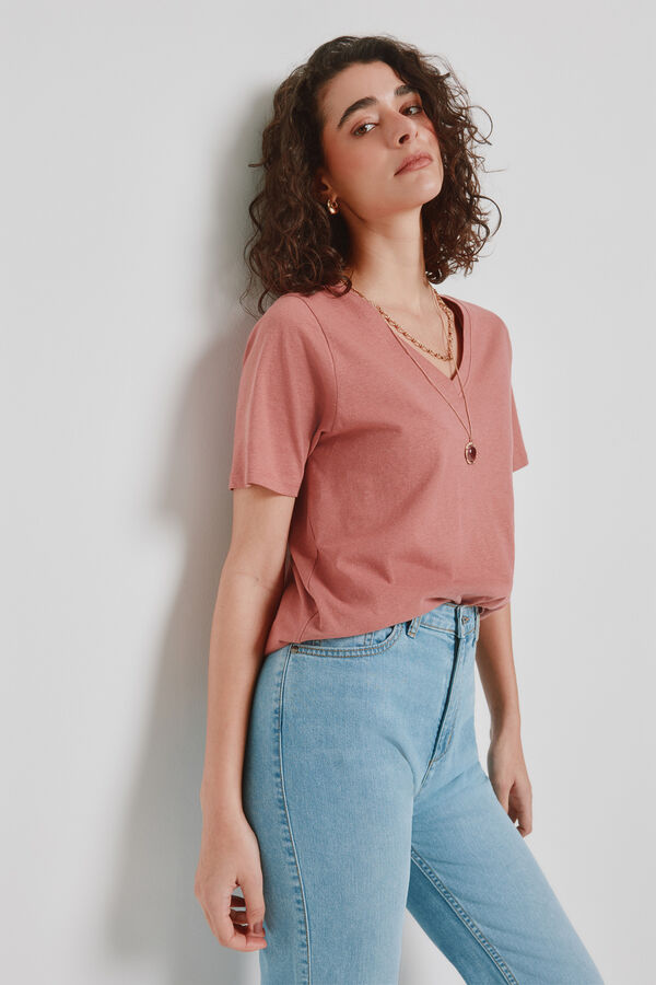 Milano T-shirt de manga curta Vinho