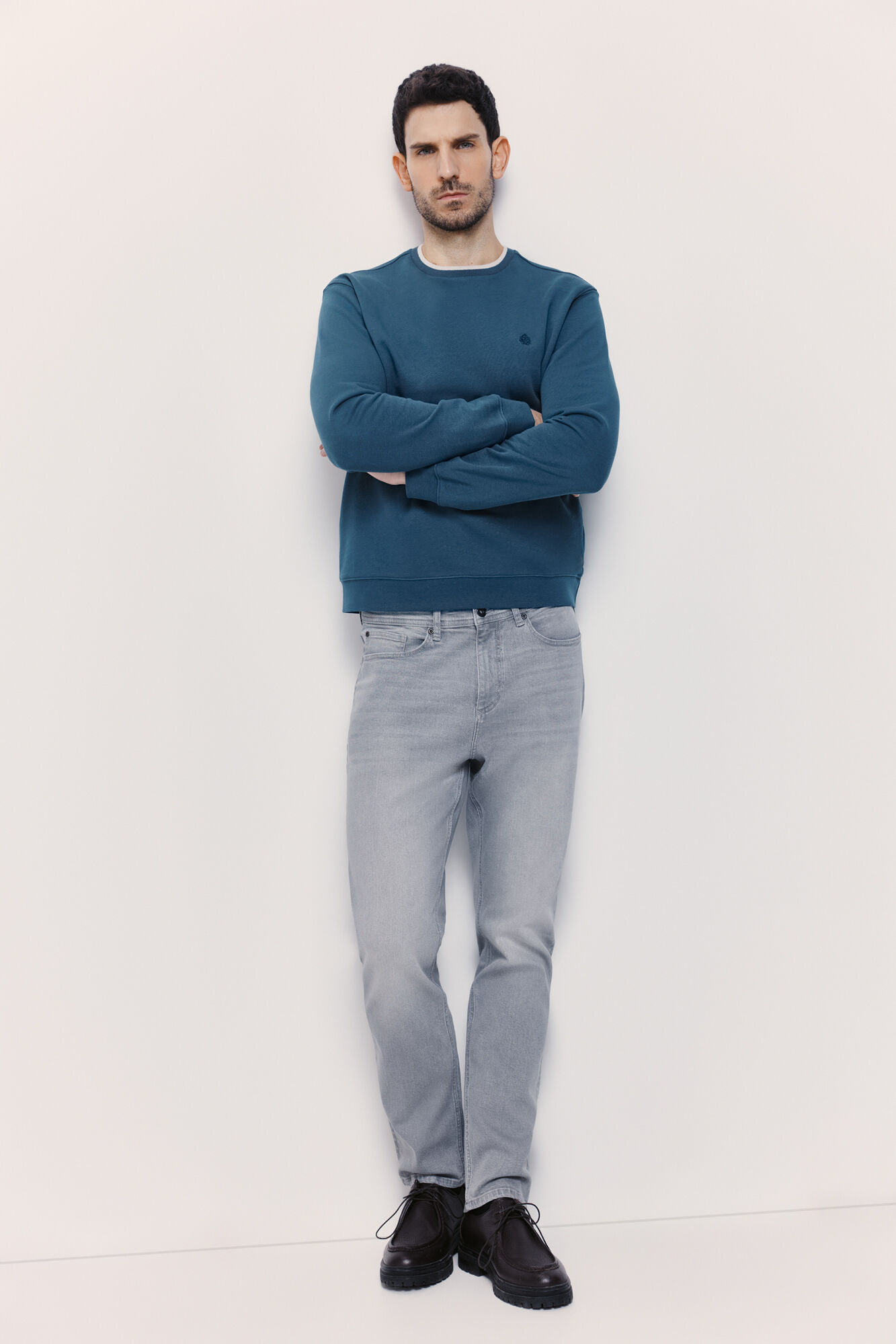 Springfield Sudadera cuello redondo con logo bordado