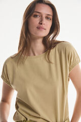 Fifty Outlet T-shirt oversize sustentável cru