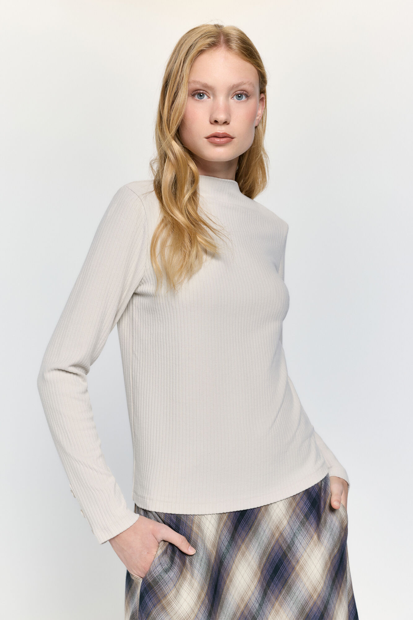 Milano Camisola com efeito veludo cotel&ecirc; de soft touch
