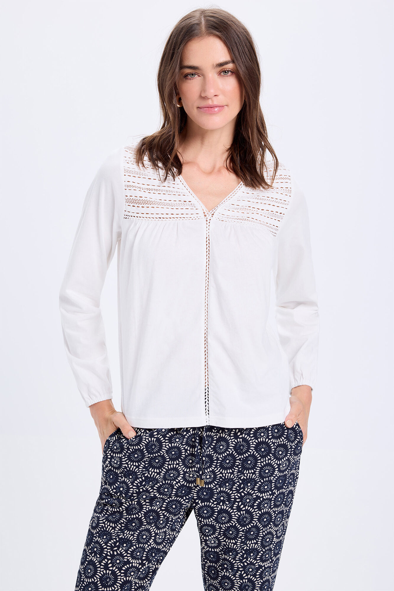 Milano Camiseta manga larga combinada