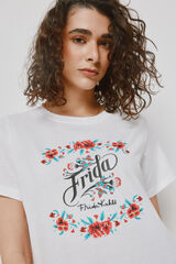 Milano T-shirt estampada de manga curta Estampado branco