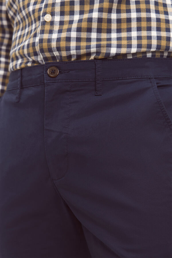 Milano Pantal&oacute;n Chino B&aacute;sico Liso Navy