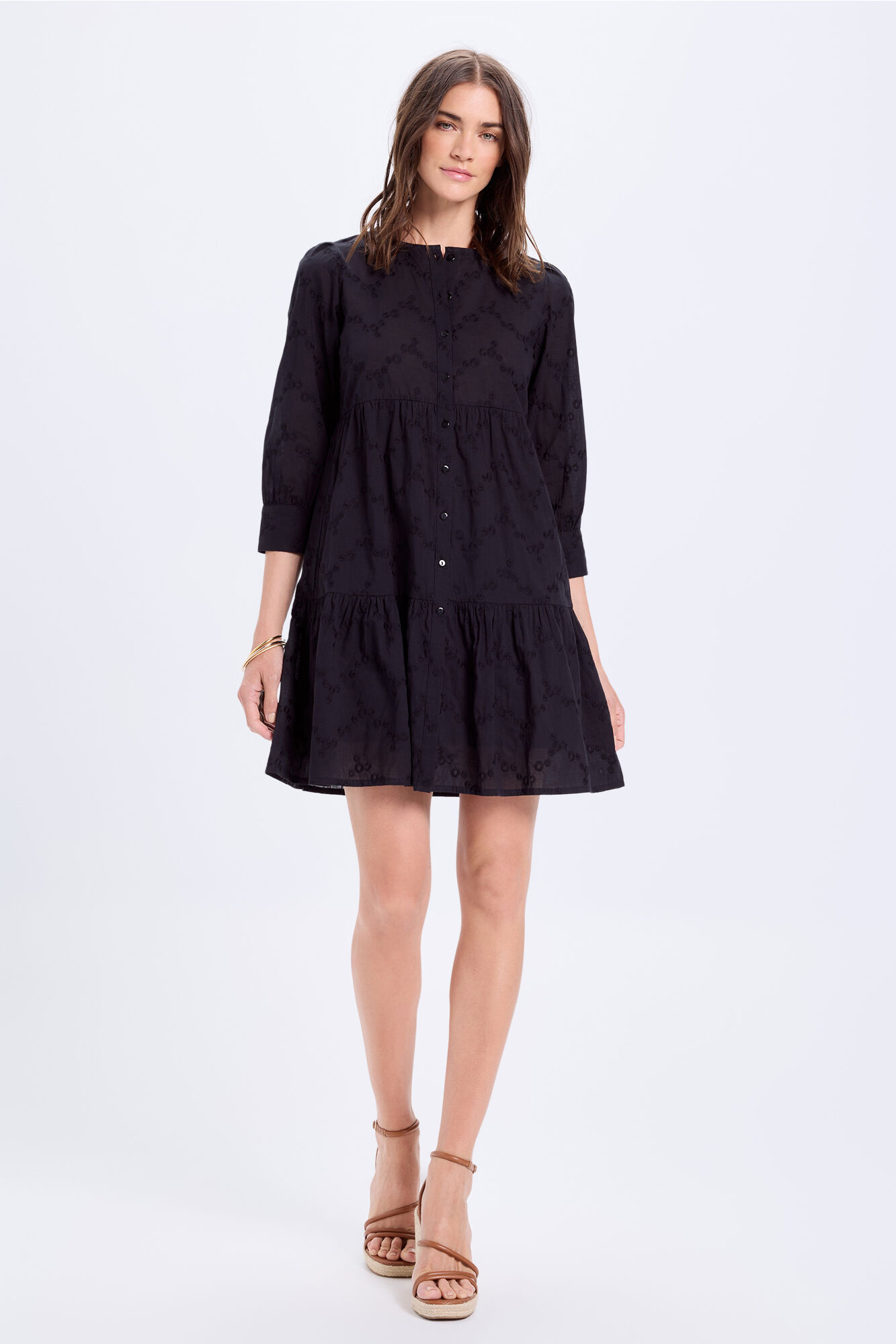 Milano Vestido curto bordado