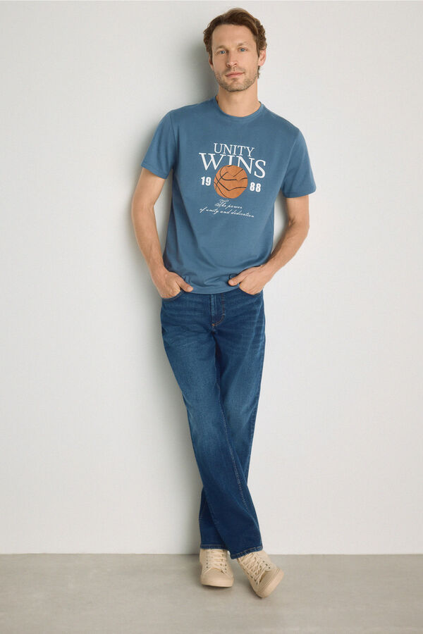 Springfield T-shirt de manga curta Azul claro